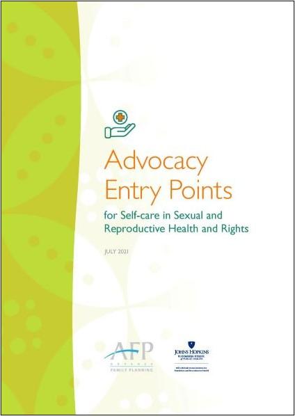 Advocacy entry points cover with AFP and Johns Hopkins logos